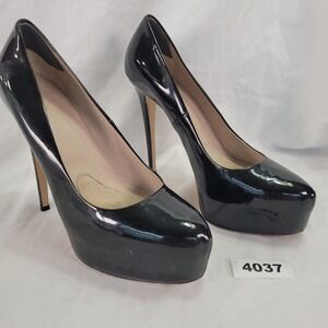 Le Silla Italy Black Patent Leather Platform Stiletto Heels EU 40 US 9.5 Glam